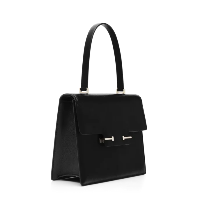 Borsa piccola con manico superiore in morbida pelle martellata Aube Borsa piccola con manico superiore in morbida pelle martellata Aube