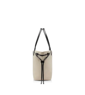 Borsa tote grande in jacquard a righe