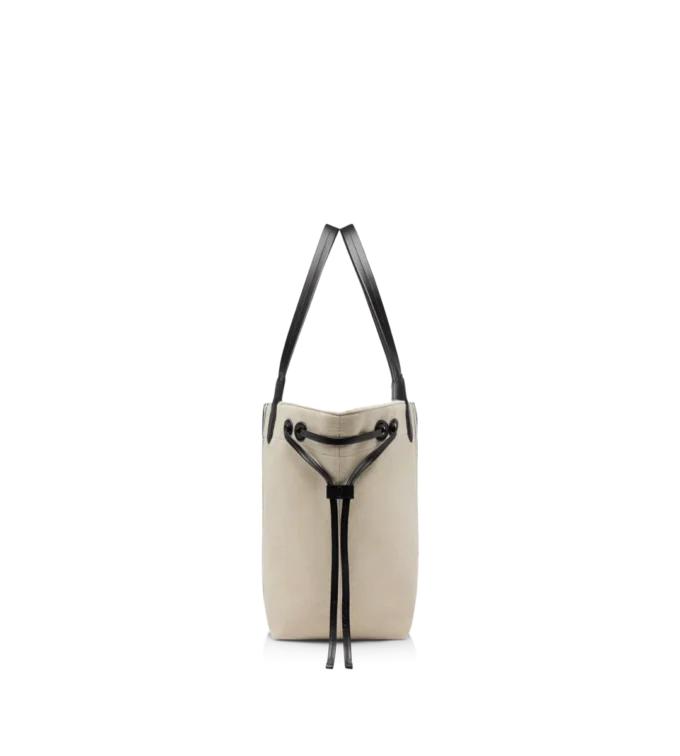 Borsa tote grande in jacquard a righe Borsa tote grande in jacquard a righe