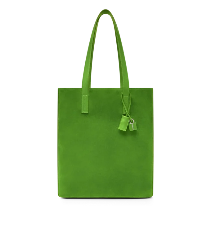 Borsa tote in camoscio cashmere North South Borsa tote in camoscio cashmere North South