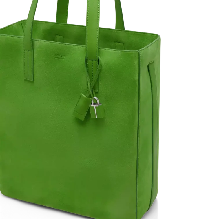 Borsa tote in camoscio cashmere North South Borsa tote in camoscio cashmere North South