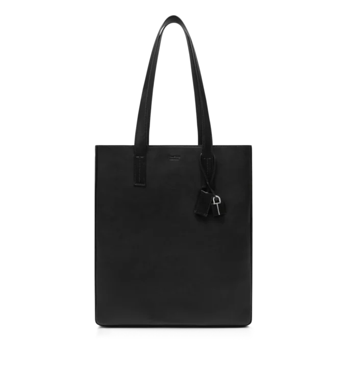 Borsa tote North South in pelle naturale