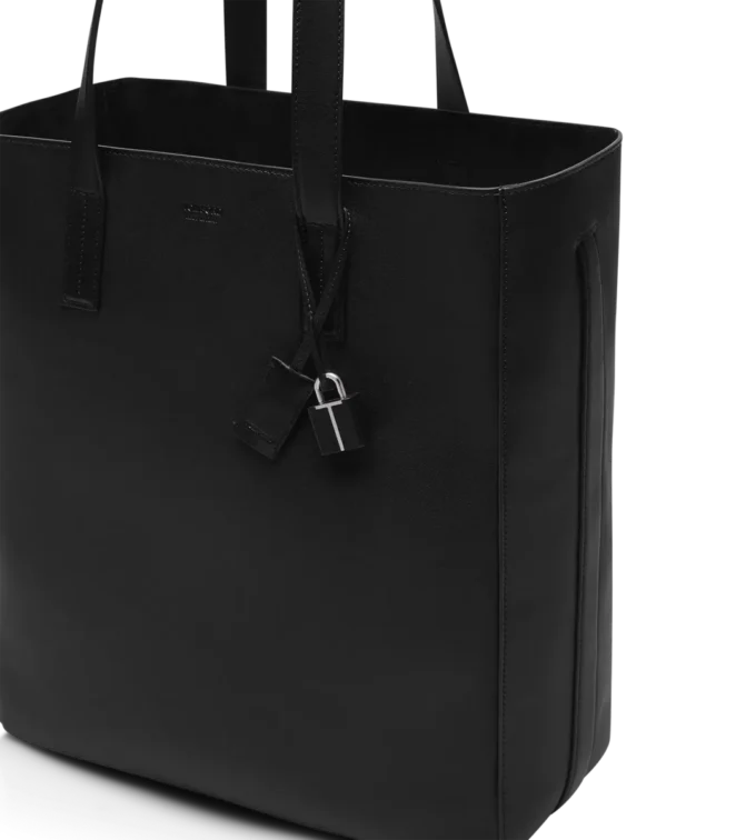 Borsa tote North South in pelle naturale