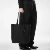 Borsa tote North South in pelle naturale