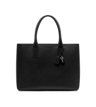 Borsa tote T-Line East-West in pelle martellata