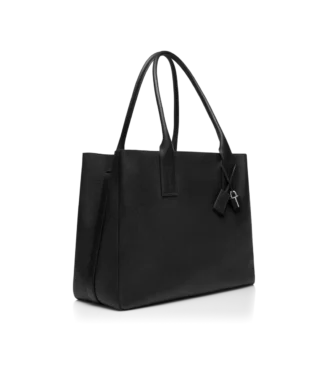Borsa tote T-Line East-West in pelle martellata