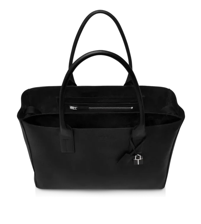 Borsa tote T-Line East-West in pelle martellata