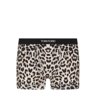 Boxer in cotone Snow Leopard