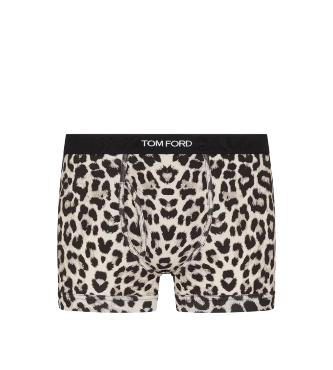 Boxer in cotone Snow Leopard