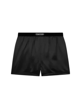 Boxer in raso di seta elasticizzato