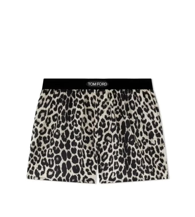 Boxer in seta Snow Leopard