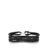 Bracciale T in pelle intrecciata