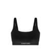 Bralette elasticizzata in velluto lucido Bralette elasticizzata in velluto lucido