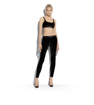Bralette in velluto elasticizzato