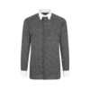 Camicia classica in cotone con stampa a rombi