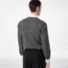 Camicia classica in cotone con stampa a rombi