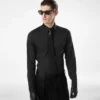 Camicia classica in cotone e seta