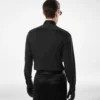 Camicia classica in cotone e seta