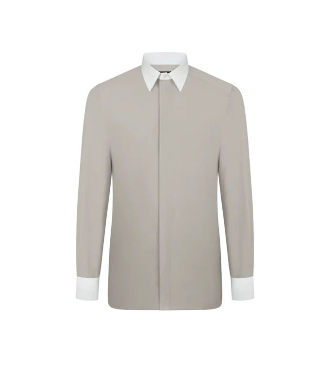Camicia classica in popeline