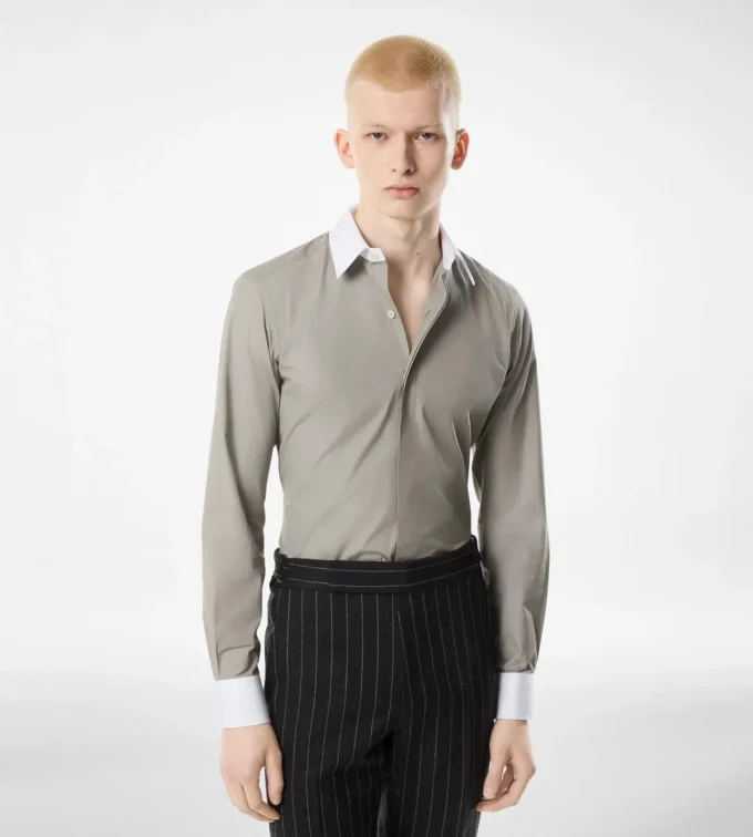 Camicia classica in popeline