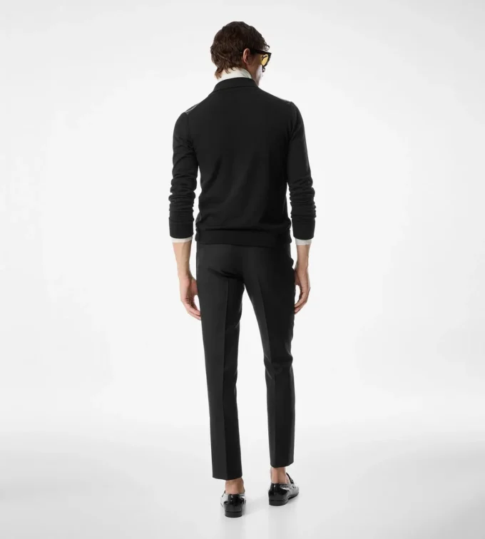 Camicia con davanti in pelle