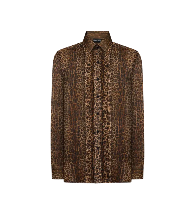 Camicia con dettagli plissettati