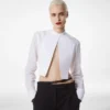 Camicia corta in voile di cotone