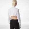 Camicia corta in voile di cotone