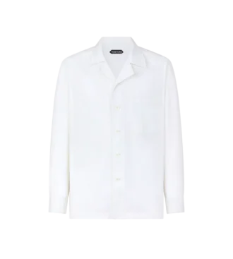 Camicia da pigiama a righe a spina di pesce