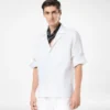 Camicia da pigiama a righe a spina di pesce Camicia da pigiama a righe a spina di pesce