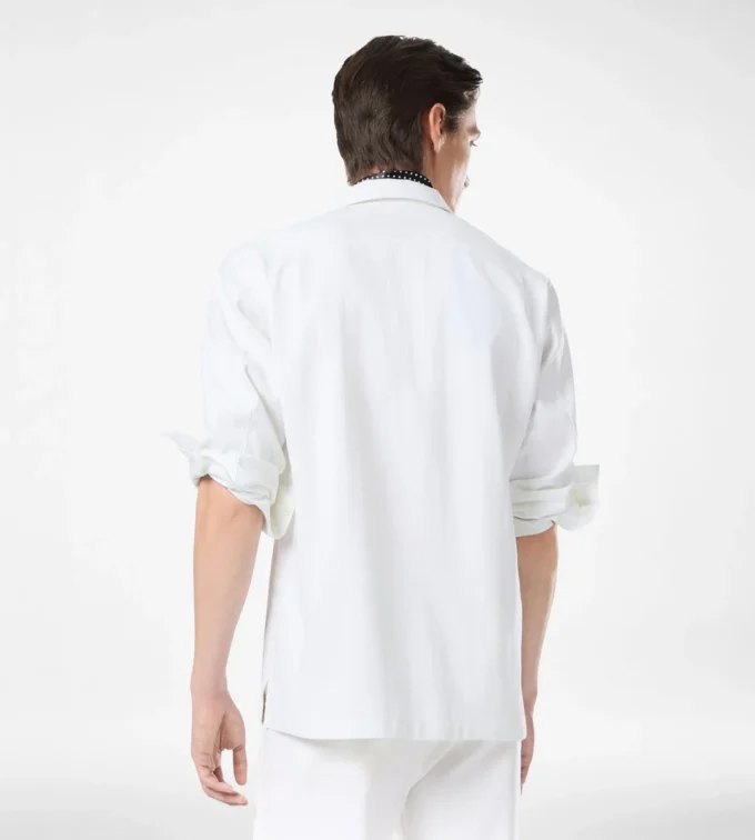 Camicia da pigiama a righe a spina di pesce Camicia da pigiama a righe a spina di pesce