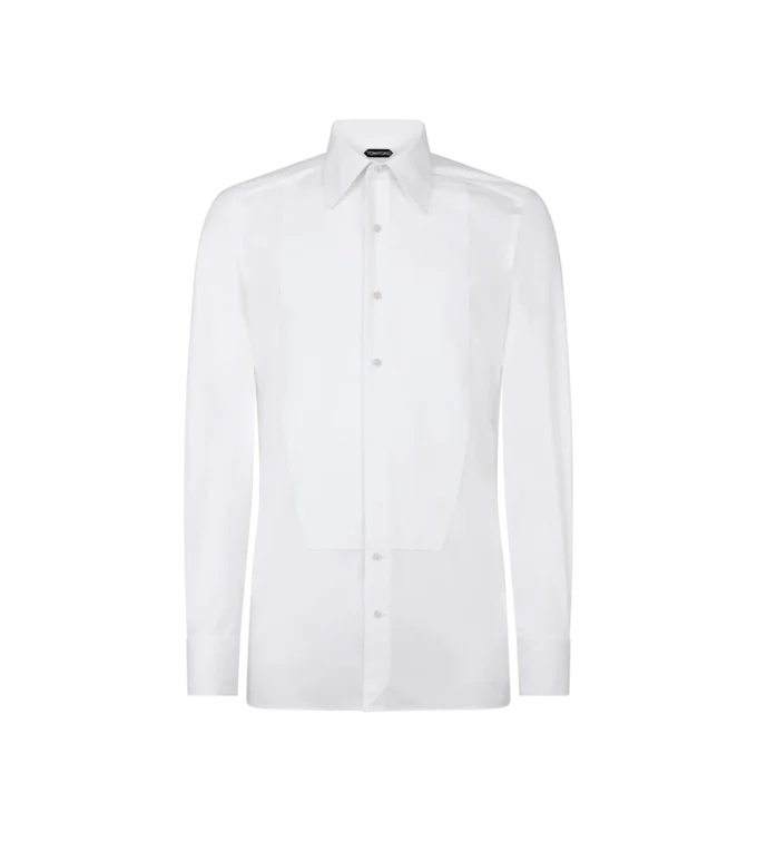 Camicia da sera slim fit in popeline