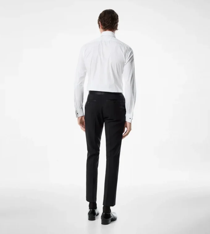 Camicia da sera slim fit in popeline