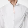 Camicia da sera slim fit in voile da cocktail