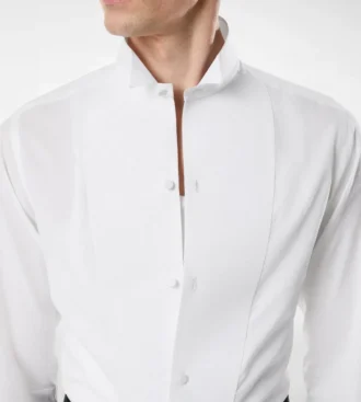 Camicia da sera slim fit in voile da cocktail