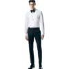 Camicia da sera slim fit in voile da cocktail