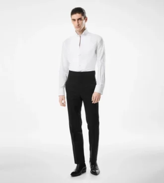 Camicia da sera slim fit in voile da cocktail