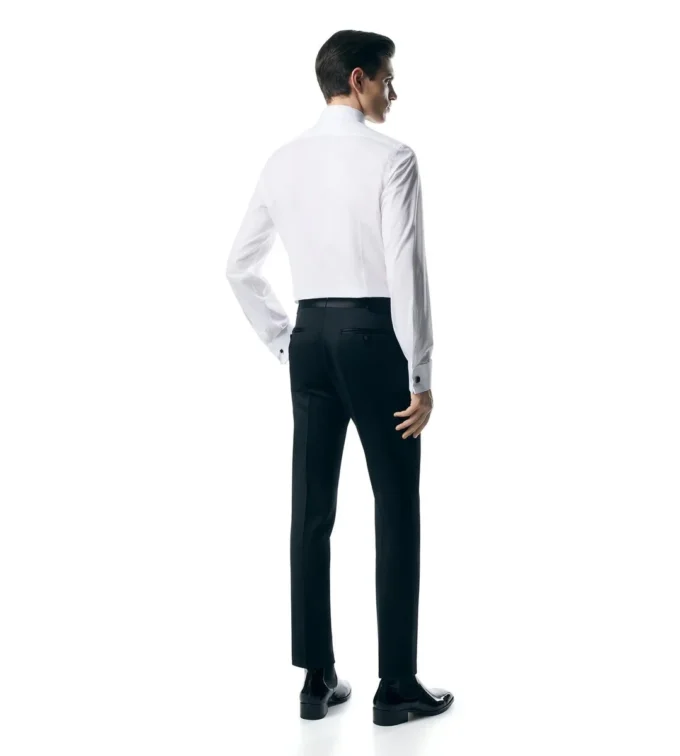 Camicia da sera slim fit in voile da cocktail