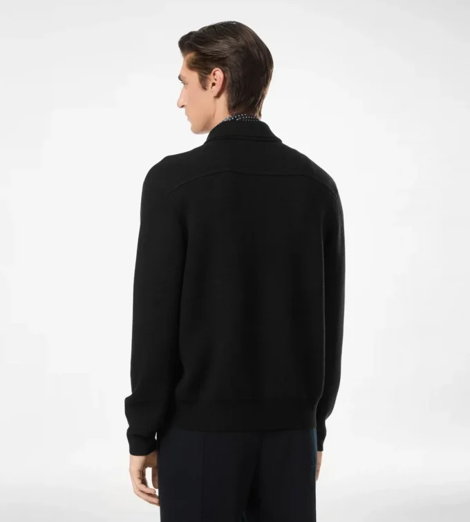 Camicia esterna double face in lana e cashmere