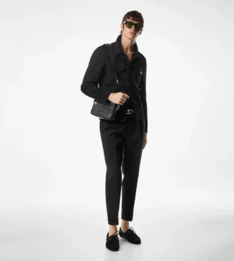 Camicia esterna in pelle scamosciata leggera