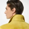 Camicia esterna in pelle scamosciata spazzolata