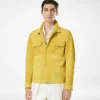 Camicia esterna in pelle scamosciata spazzolata
