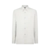 Camicia fluida in cashmere melange