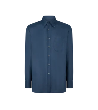 Camicia fluida in gabardine