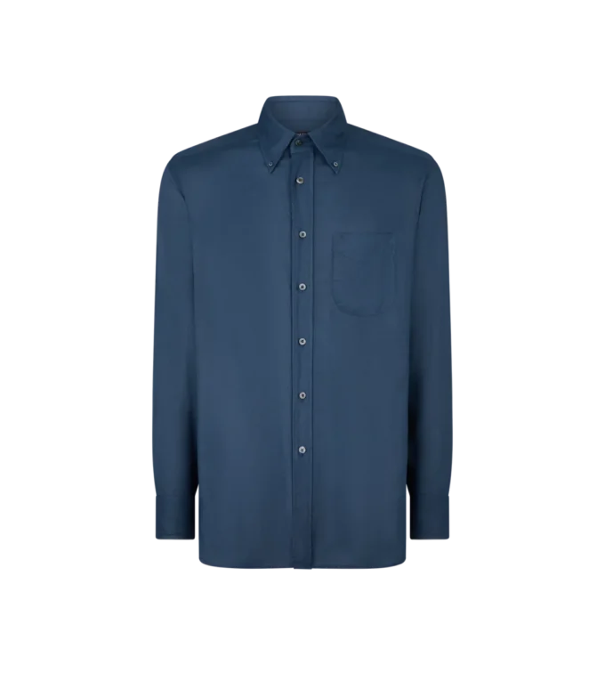 Camicia fluida in gabardine