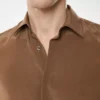 Camicia fluida in seta