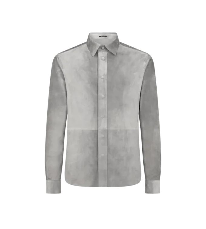 Camicia in camoscio cashmere