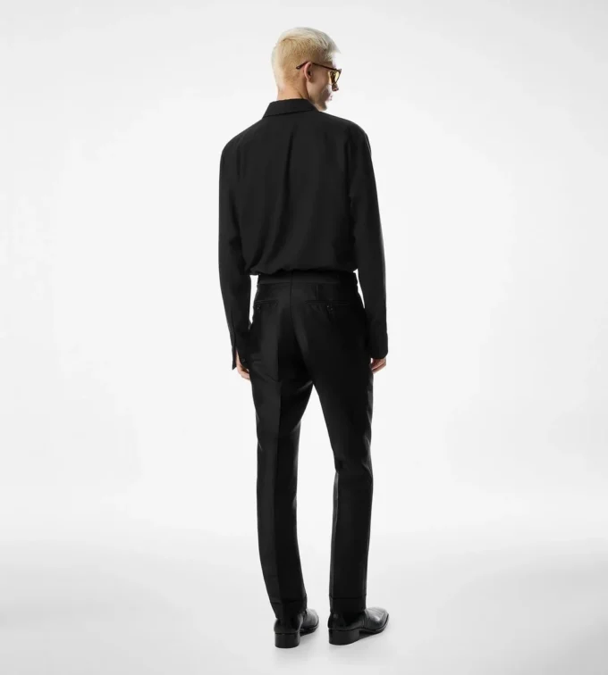 Camicia in cotone e cashmere dalla vestibilità fluida