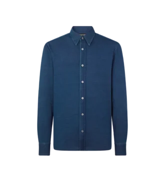 Camicia in cotone indaco