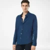 Camicia in cotone indaco